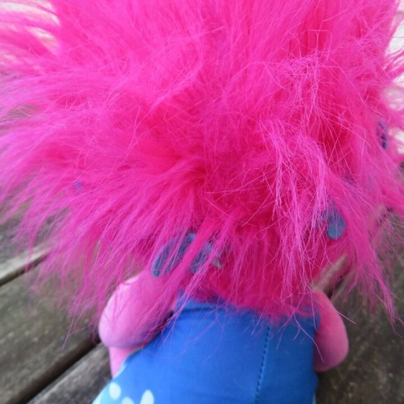 Dreamworks Trolls POPPY Large 18" Stuffed Animal Plush Pink Troll Doll - Picture 7 of 10